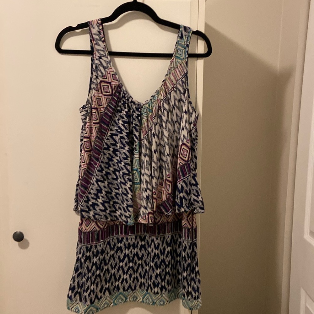 Anthropologie colorful sleeveless dress